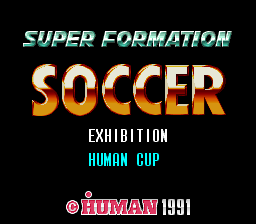 Super Formation Soccer Title Screen